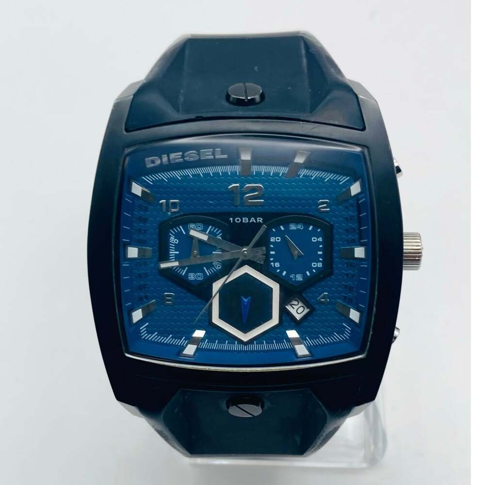 Diesel DZ-4188 Mens Chronograph Watch 47mm - New Battery Date WR 100m Adjustable